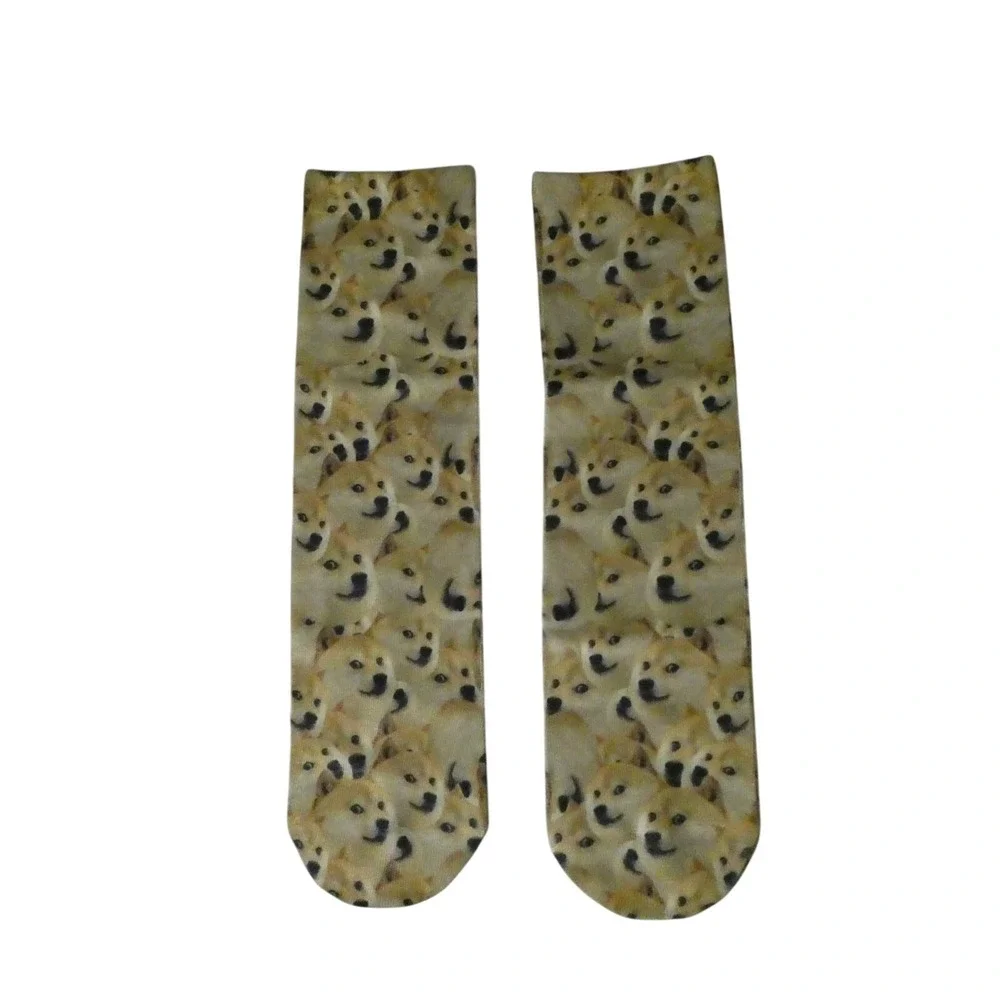 LegionwearUSA Doge Meme Shiba Inu All‎ Over Print Crew Socks New Handmade
